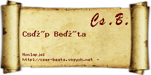 Csép Beáta névjegykártya